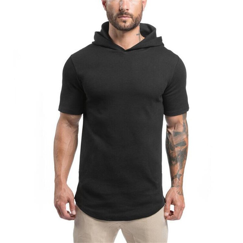 Mens Slim-Fit Hooded T-Shirt