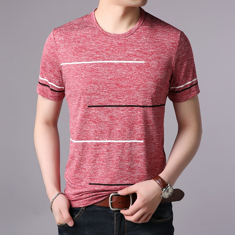 Mens 3 Stripe Design T-Shirt