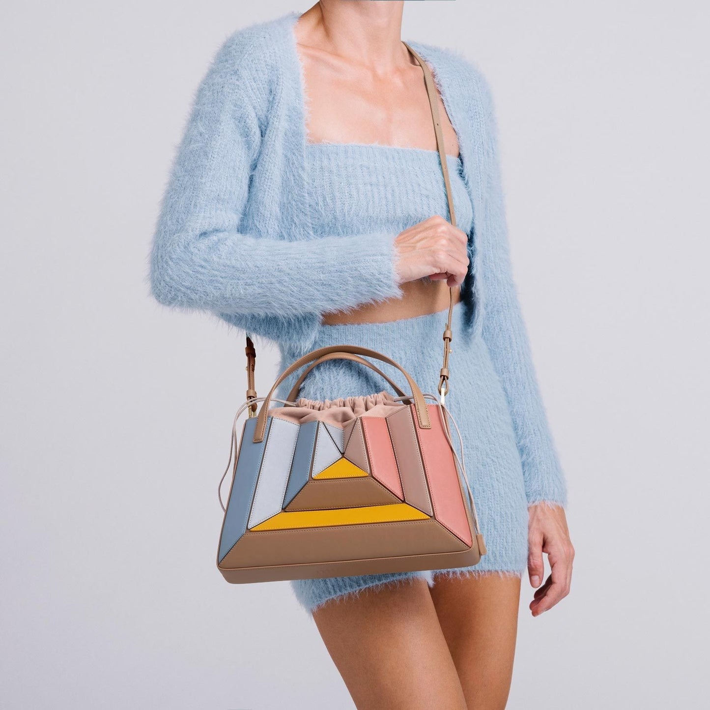 Contrast Color Stitch handbag