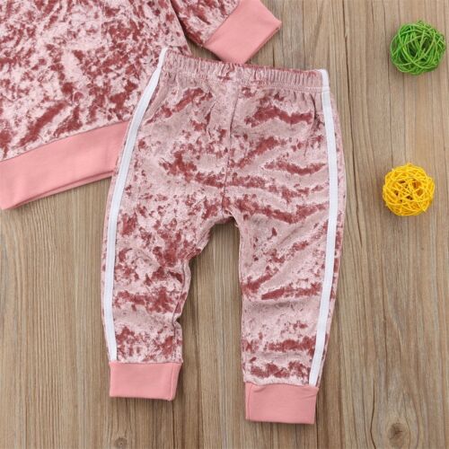 Girls Velvet Tracksuit