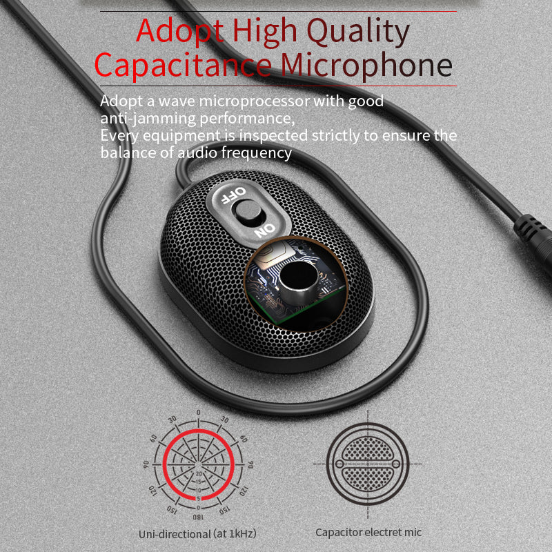 360° 3.5mm Jack Omnidirectional Microphone