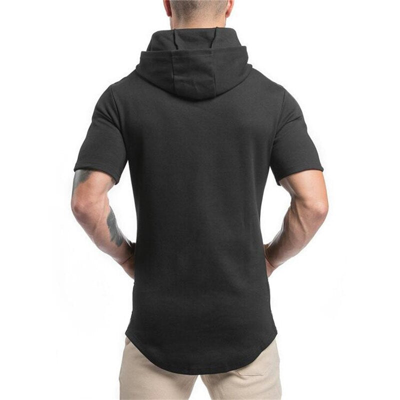 Mens Slim-Fit Hooded T-Shirt