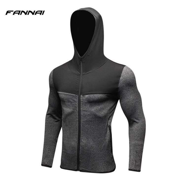 Mens Quick-Dry Fitness Sports Jacket