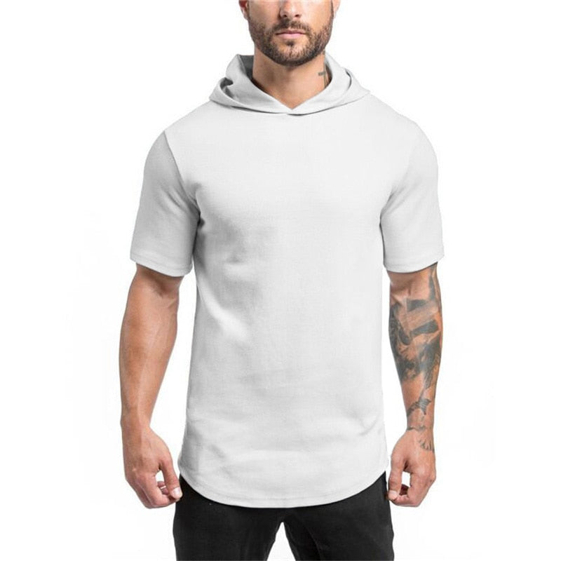 Mens Slim-Fit Hooded T-Shirt