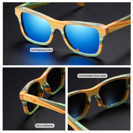 Wood Bamboo Polarized Sunglasses