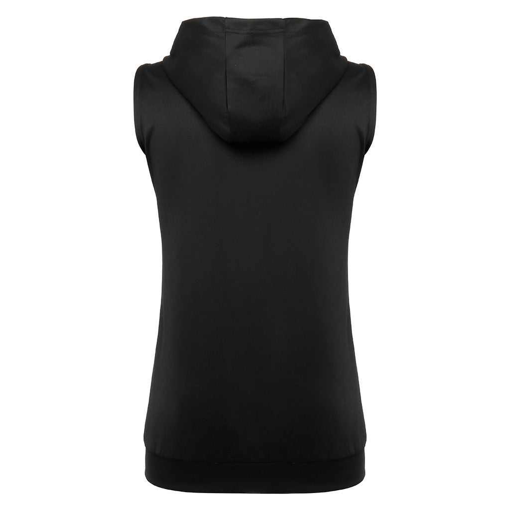 Mens Hooded Zipper Vest