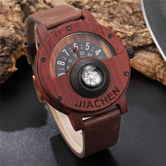 Unique Wooden Compass Watch