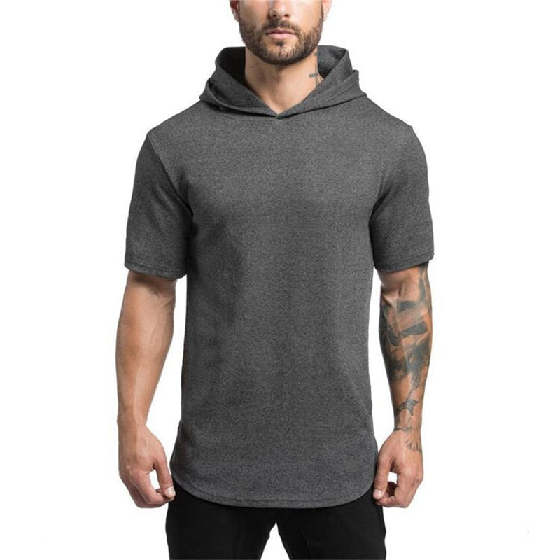 Mens Slim-Fit Hooded T-Shirt