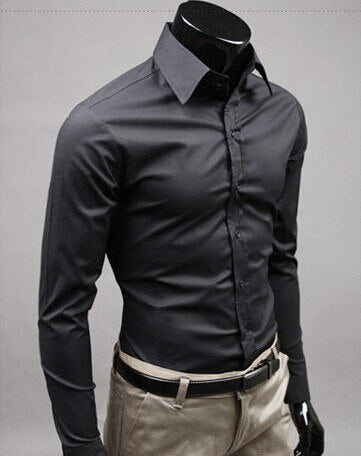 Mens Slim-Fit Long Sleeved Shirt