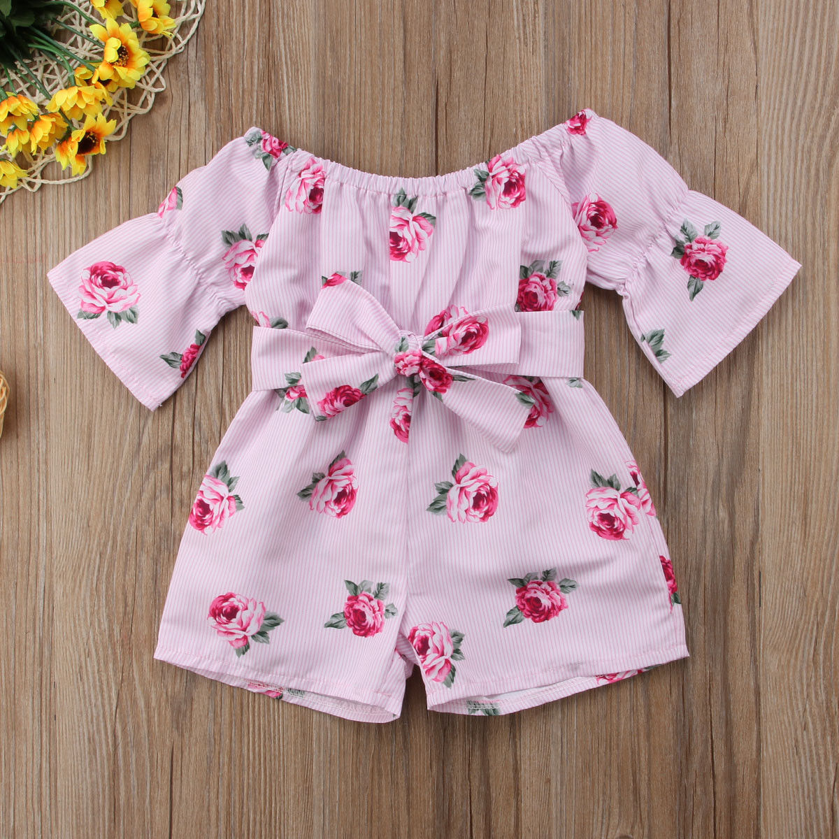 Girls Floral Jumpsuit (6M-5Y)