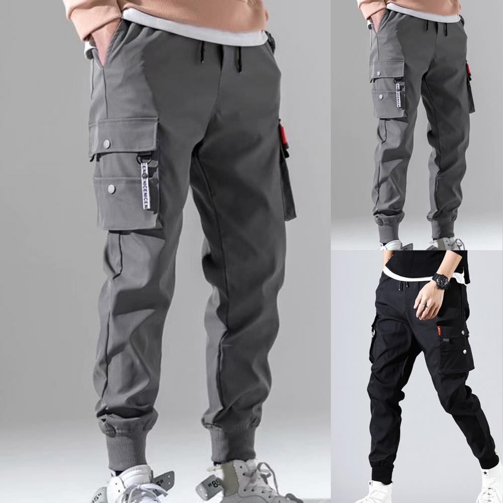 Mens Slim-Fit Cargo Trousers