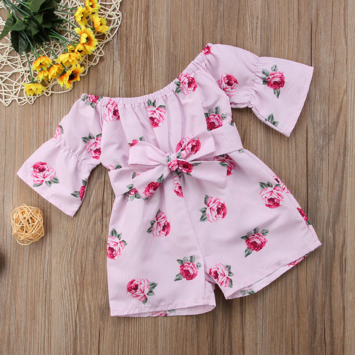 Girls Floral Jumpsuit (6M-5Y)