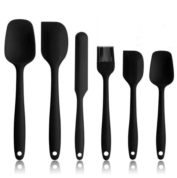 6 Pcs Spatula Set BPA Free Non-Stick Heat Resistant Baking Tools