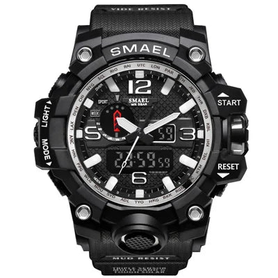 Dual Display Military Quartz Wristwatch