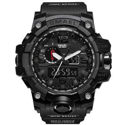 Dual Display Military Quartz Wristwatch