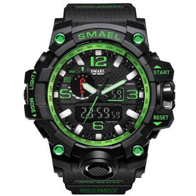 Dual Display Military Quartz Wristwatch