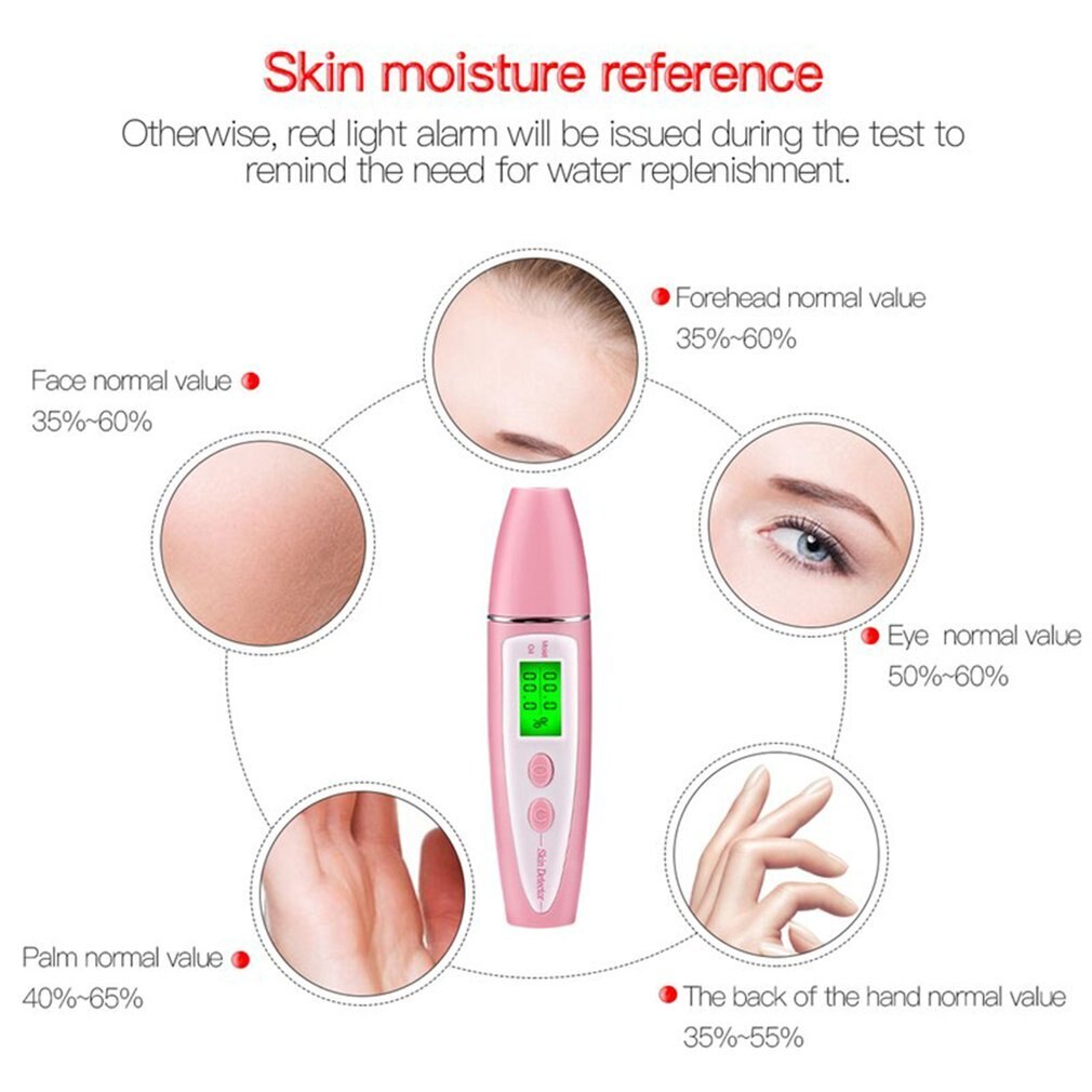 3-in-1 Skin Moisture Content Analyzer/ Tester