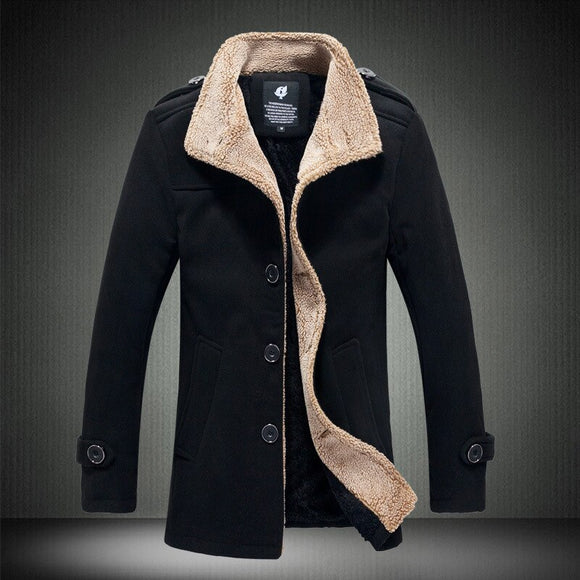 Mens Fleece Slim-Fit Jacket