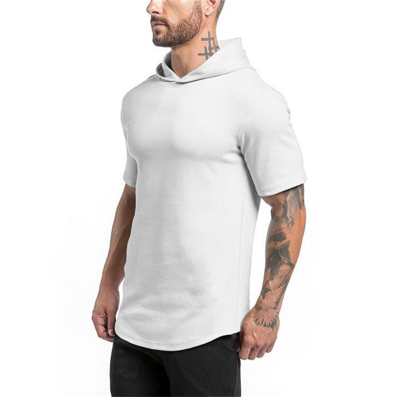 Mens Slim-Fit Hooded T-Shirt